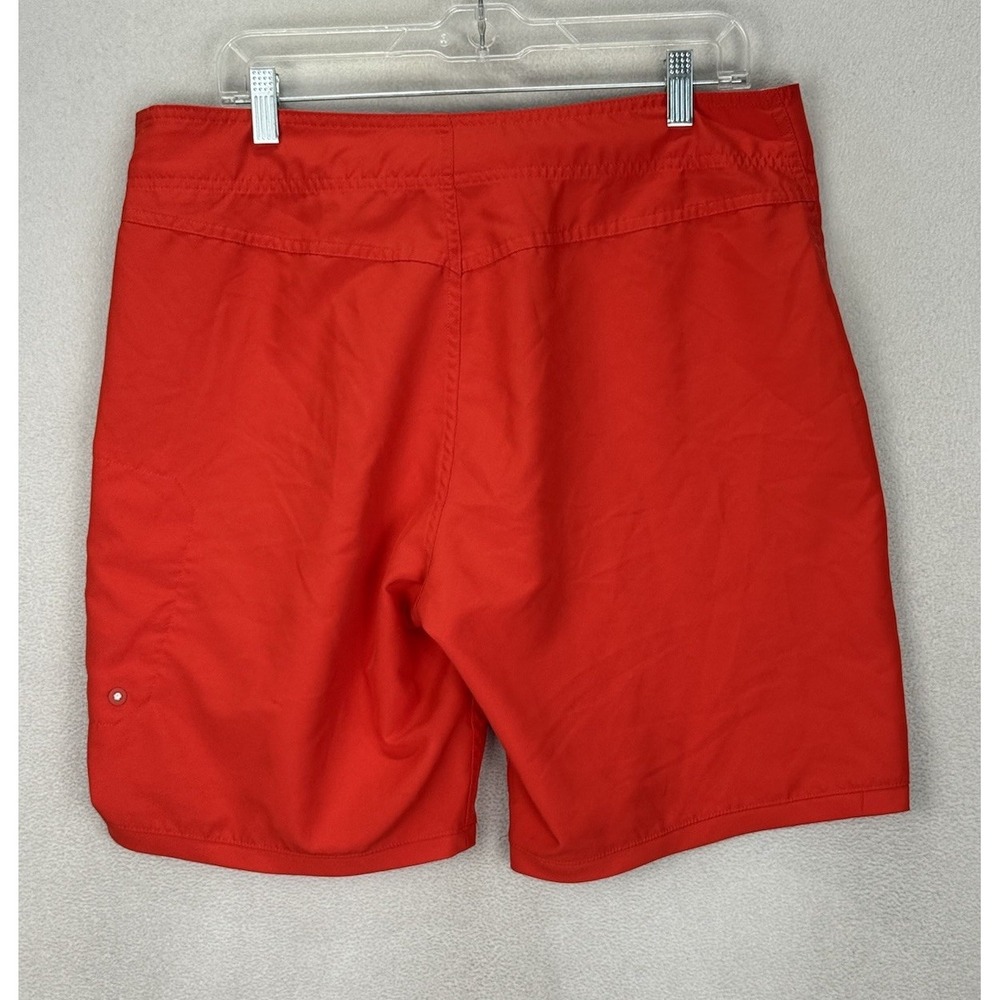 Under Armour Heatgear Men's Sz 36 Red Logo Zip Pockets Boardshorts Swim Trunks - Picture 2 of 8
